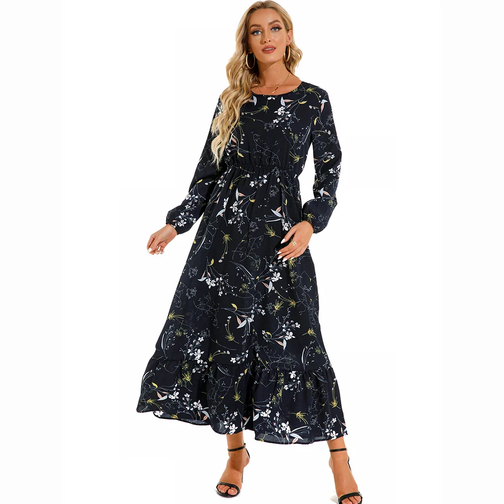 Damen Boho Maxikleid mit Blumenmuster | Langarm - Image 15
