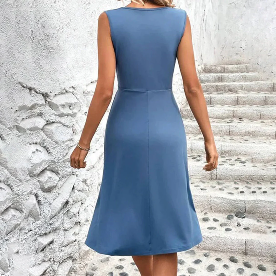 Damen Sommerkleid Mit Wickelausschnitt | Ärmellos - Image 7