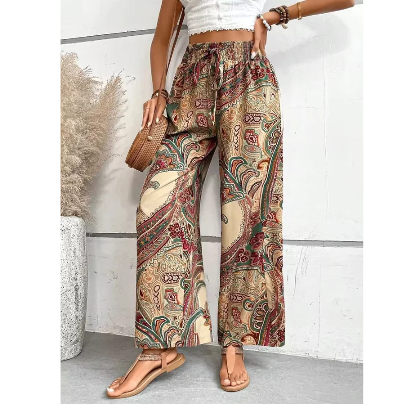 Damenhose Im Boho Stil | Weites Bein - Image 4