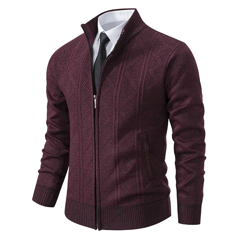 Herren Winter Strickjacke | Mit Reißverschluss - Image 9