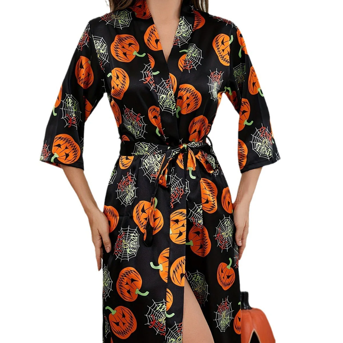 Kürbis Kimono Robe Halloween Kostüm - Image 5