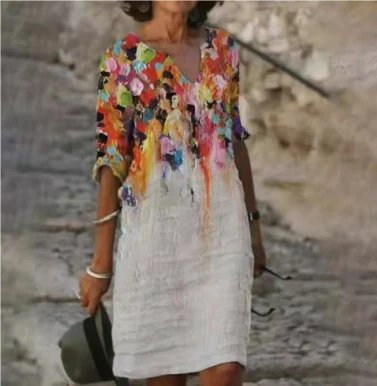 Sommerkleid Mit Grafikdruck Für Damen | Mini - Image 4