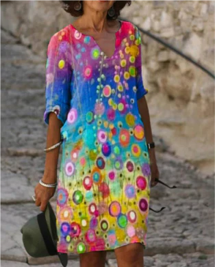 Sommerkleid Mit Grafikdruck Für Damen | Mini - Image 6