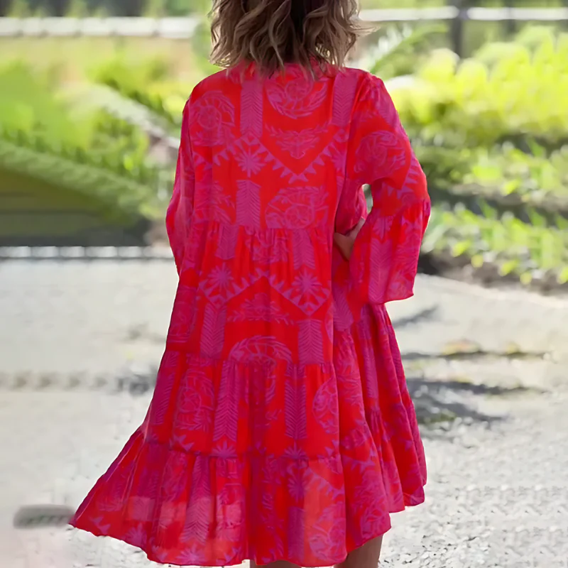 Sommerkleid Mit Halben Ärmeln Für Damen | Midi - Image 3