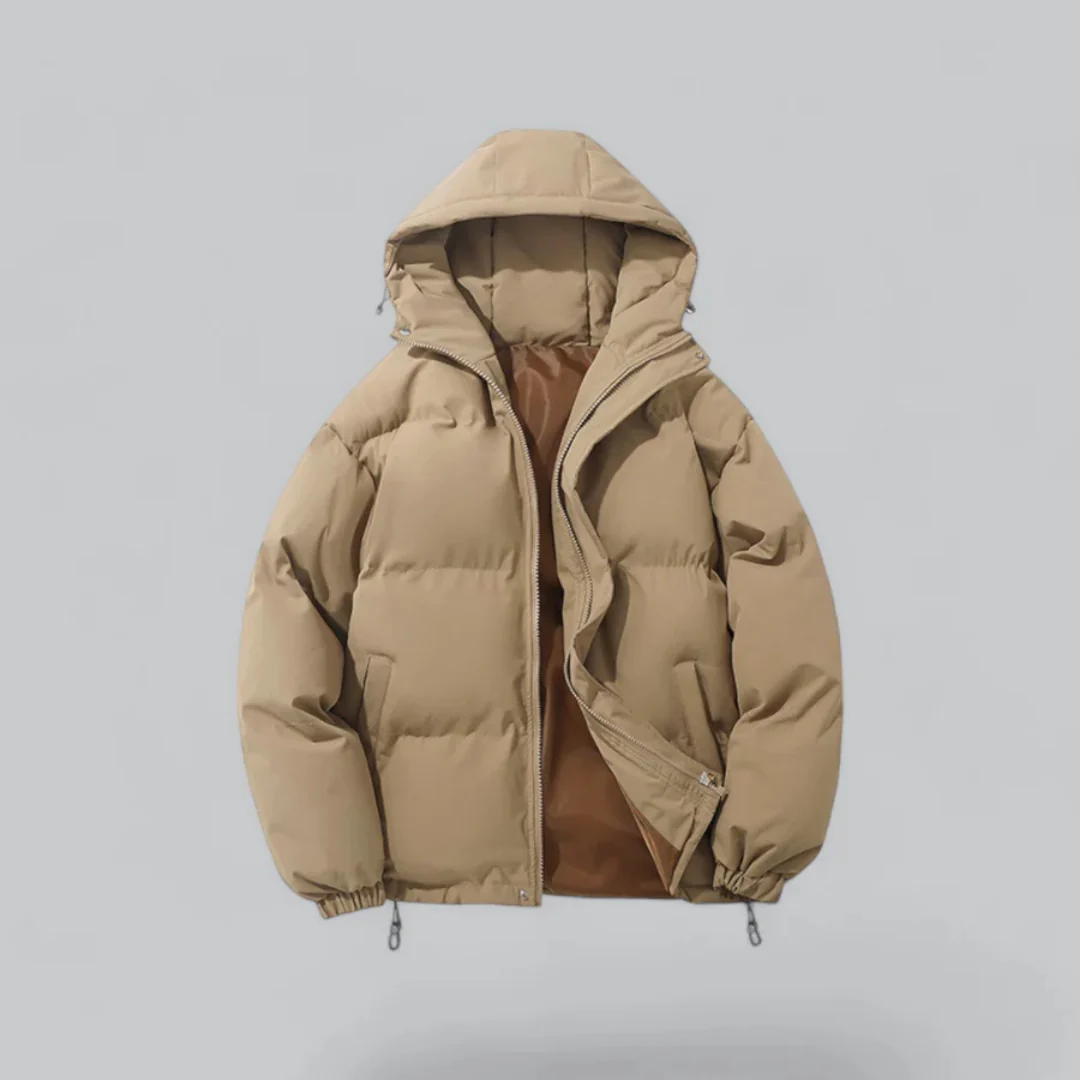 Unisex Puffer Kurze Kapuze Jacke | Reißverschluss - Image 3