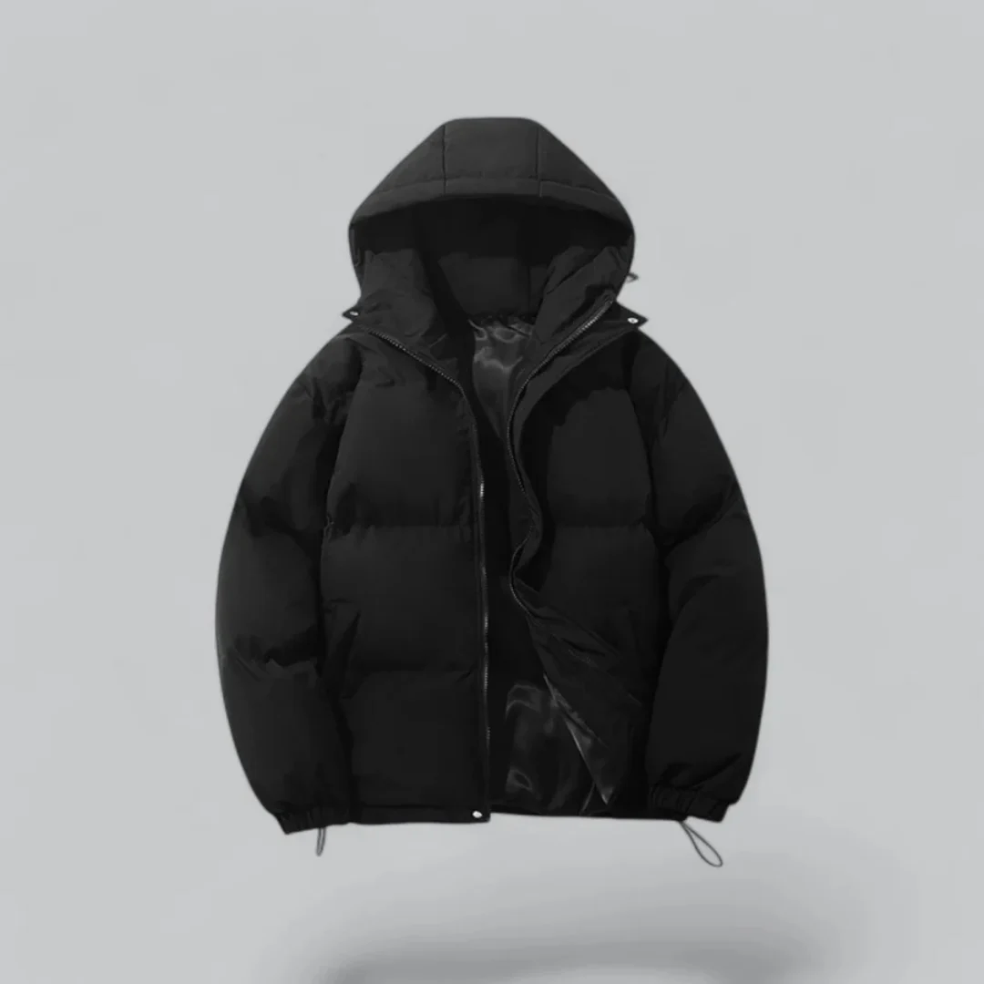 Unisex Puffer Kurze Kapuze Jacke | Reißverschluss - Image 4