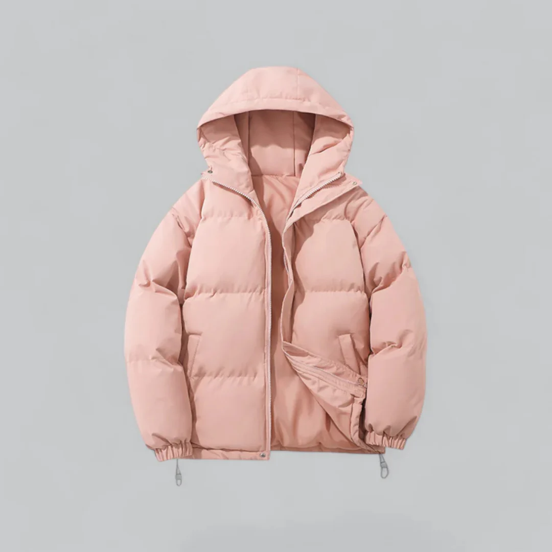 Unisex Puffer Kurze Kapuze Jacke | Reißverschluss - Image 6