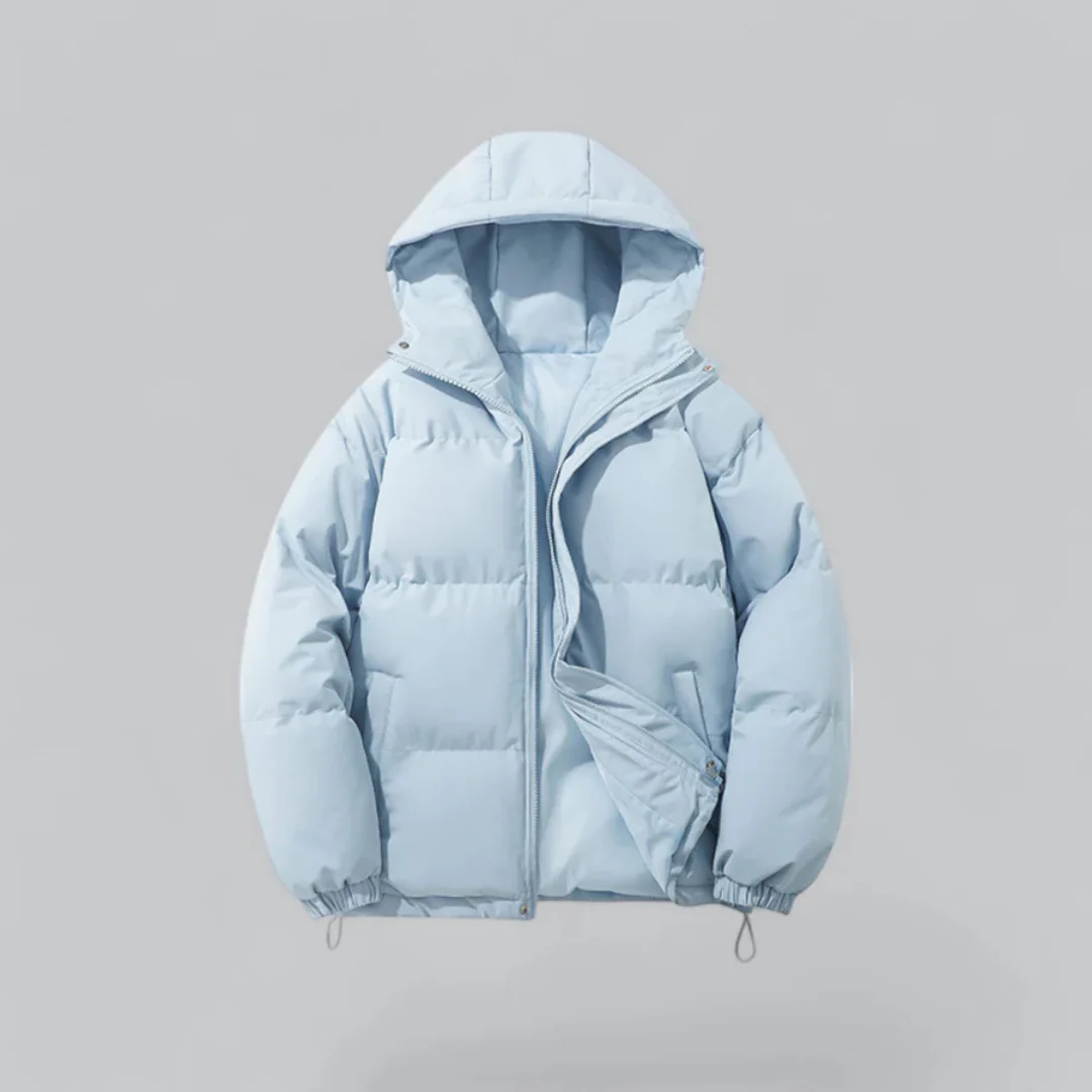 Unisex Puffer Kurze Kapuze Jacke | Reißverschluss - Image 8